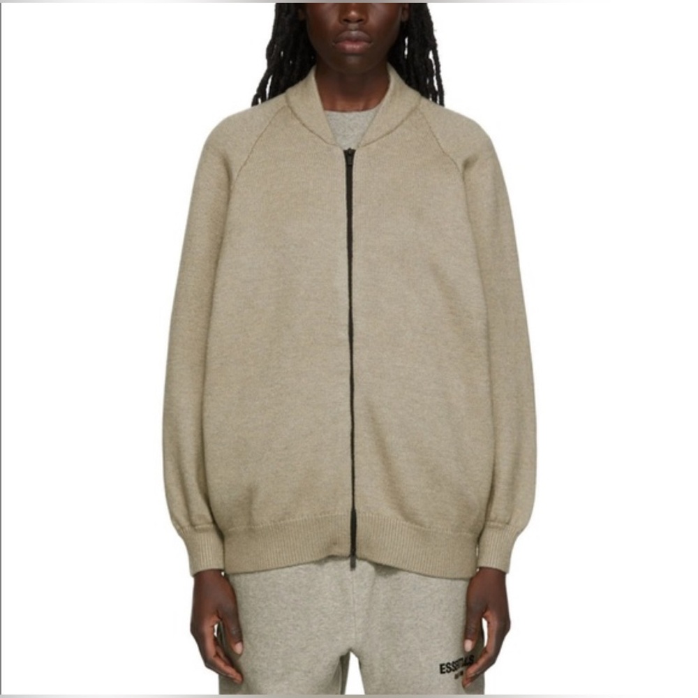 Fear of God Essentials Zip Up Knit Cardigan